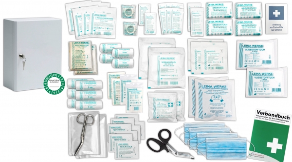 Verbandschrank B mit Inhalt nach aktueller DIN 13169